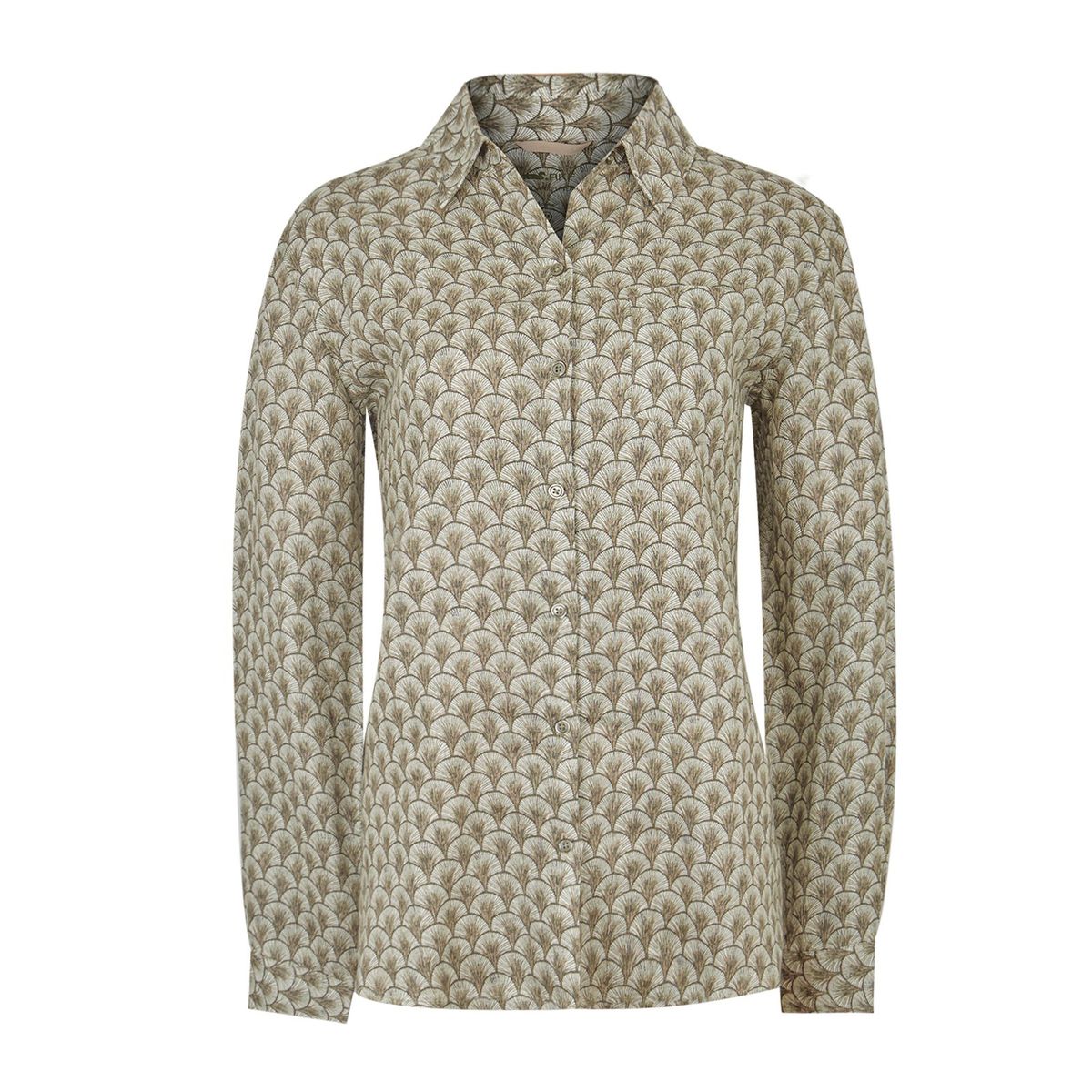 ROCKFORD - Blusa Rockford Mujer Lirioprint Verde ROCKFORD