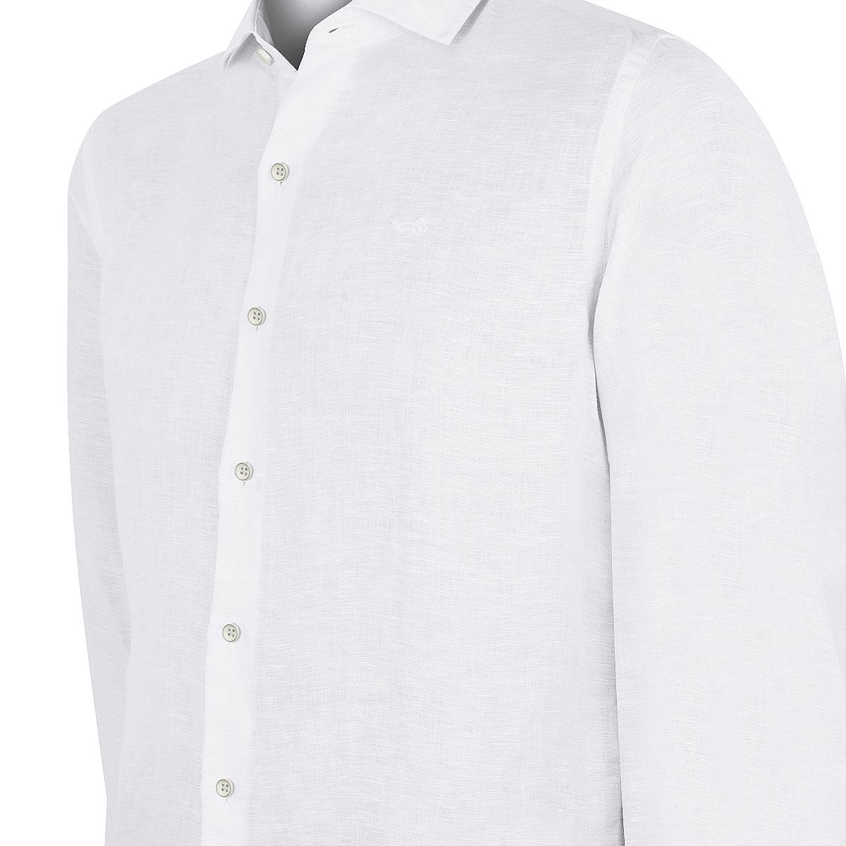 ROCKFORD - Camisa Rockford Hombre Linen Blanco ROCKFORD
