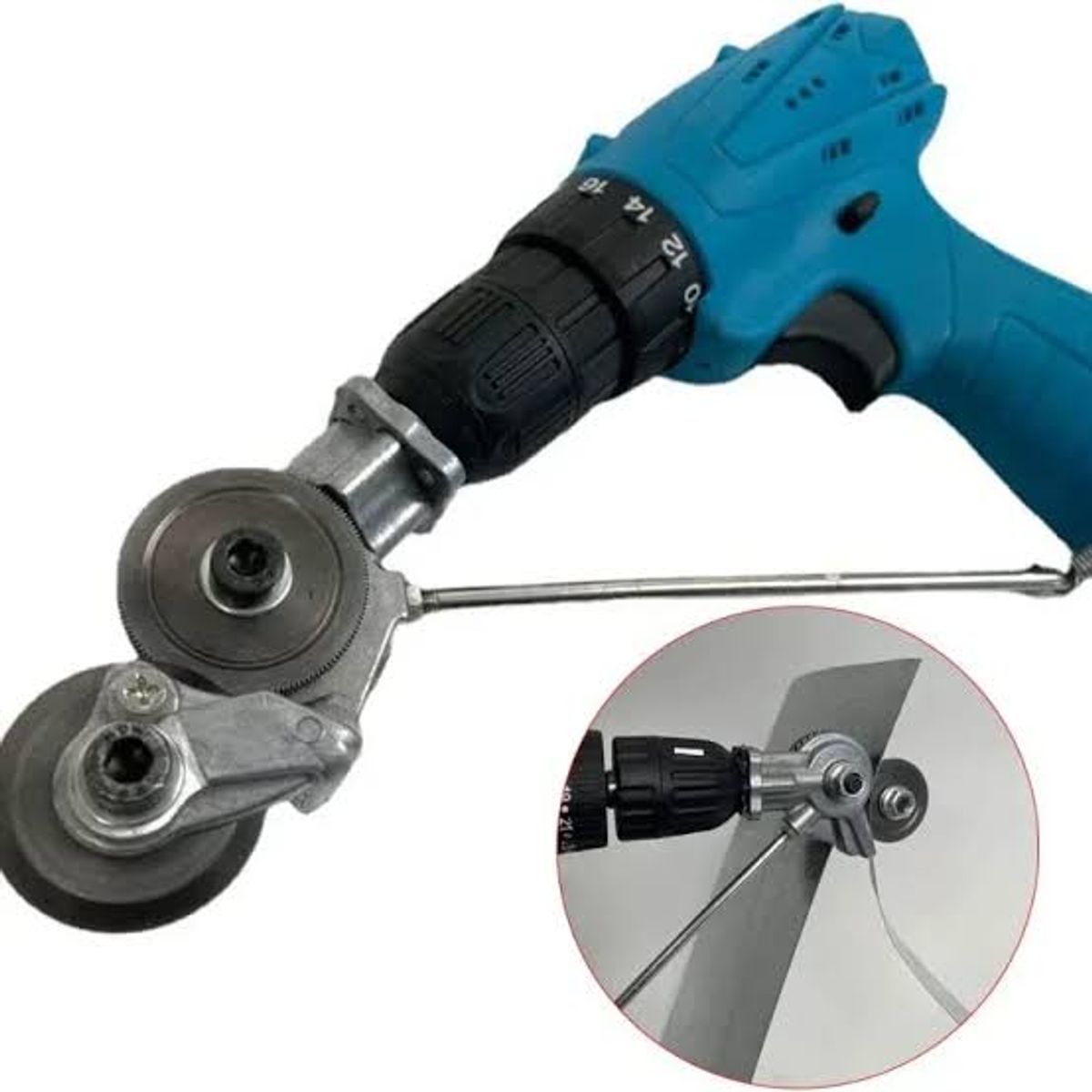 OEM - Cortador Metal Chapa Laminas Adaptador Para Taladro