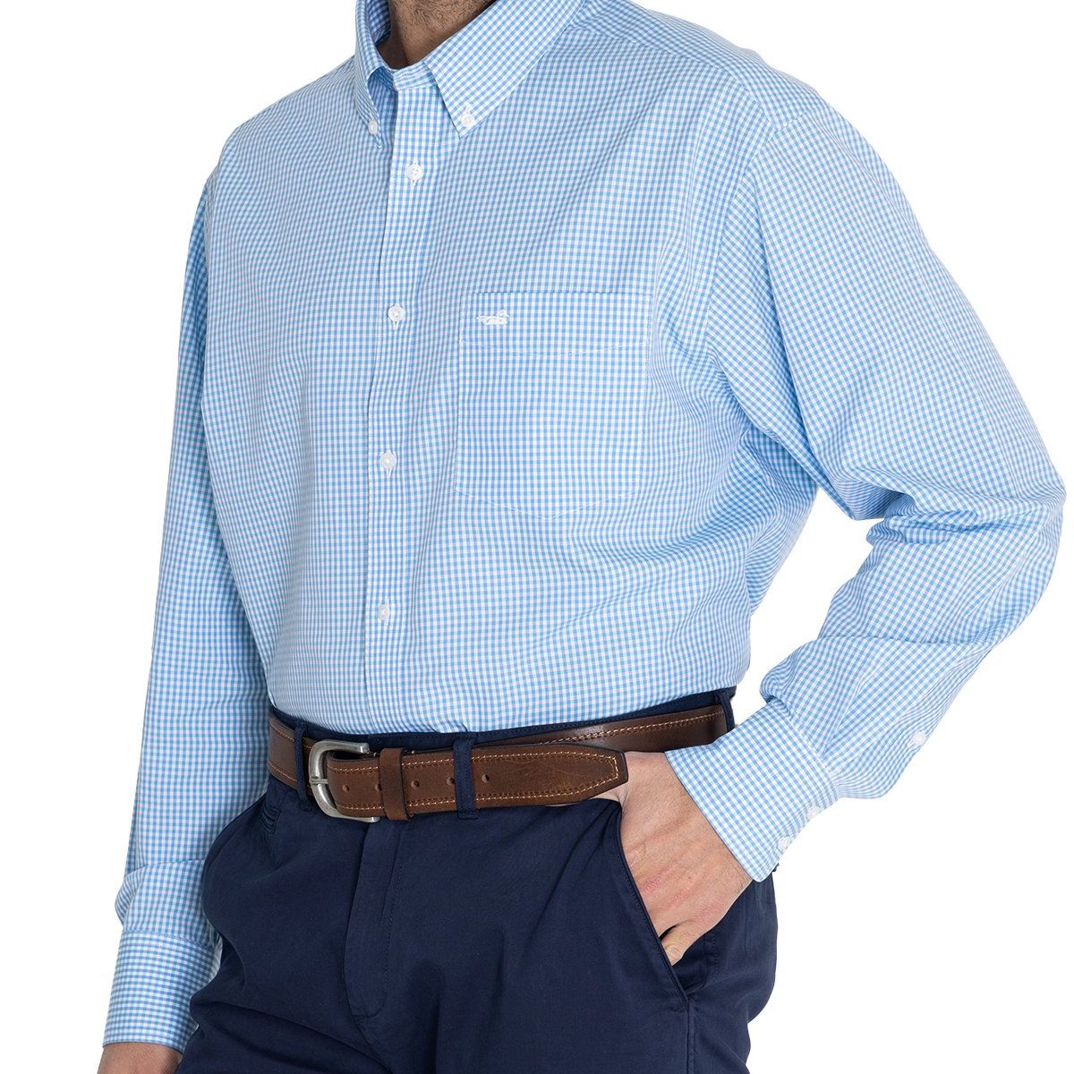ROCKFORD - Camisa Rockford Hombre Wf Pb Celeste ROCKFORD