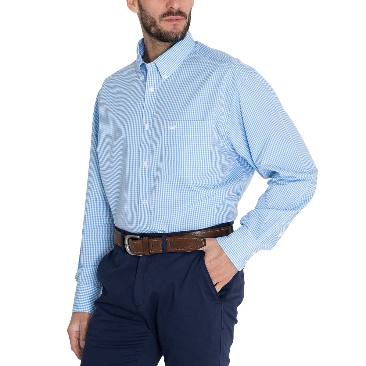 ROCKFORD - Camisa Rockford Hombre Wf Pb Celeste ROCKFORD