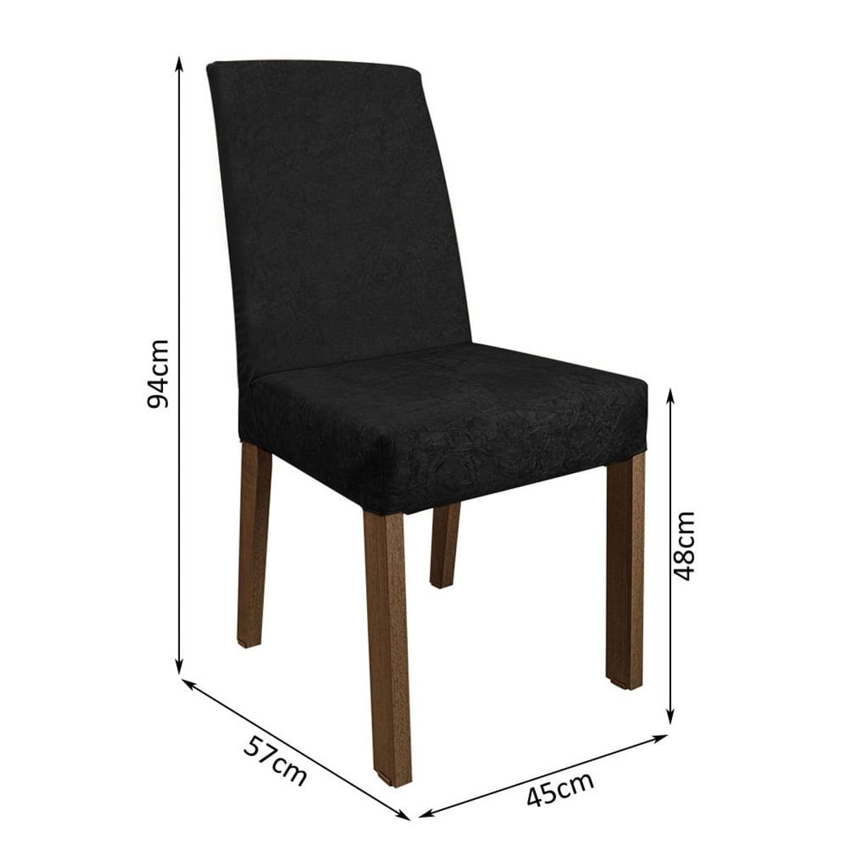 MADESA - Kit 2 Sillas de Comedor Madesa 4255 Oxford