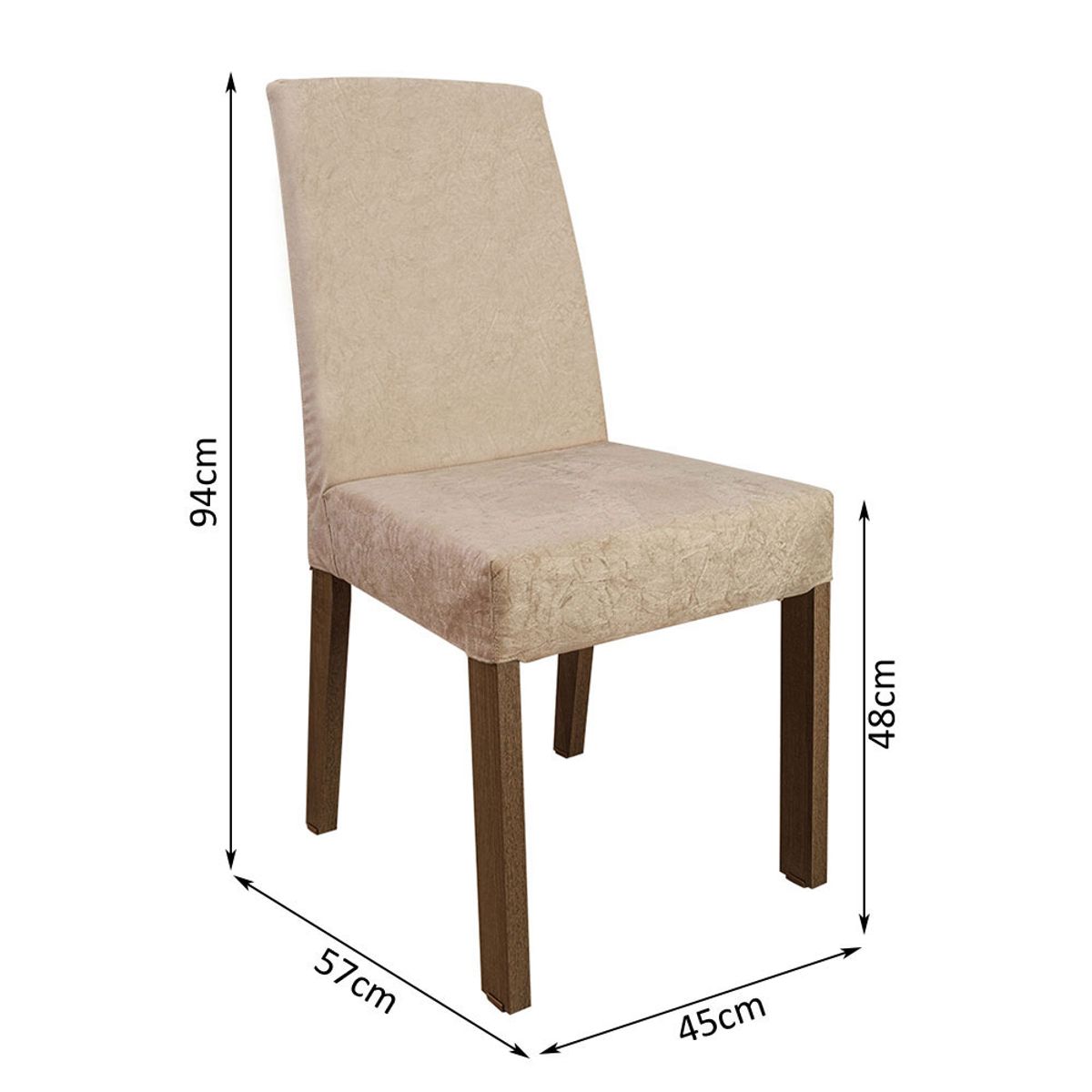 MADESA - Kit 2 Sillas de Comedor Madesa 4255 Imperial