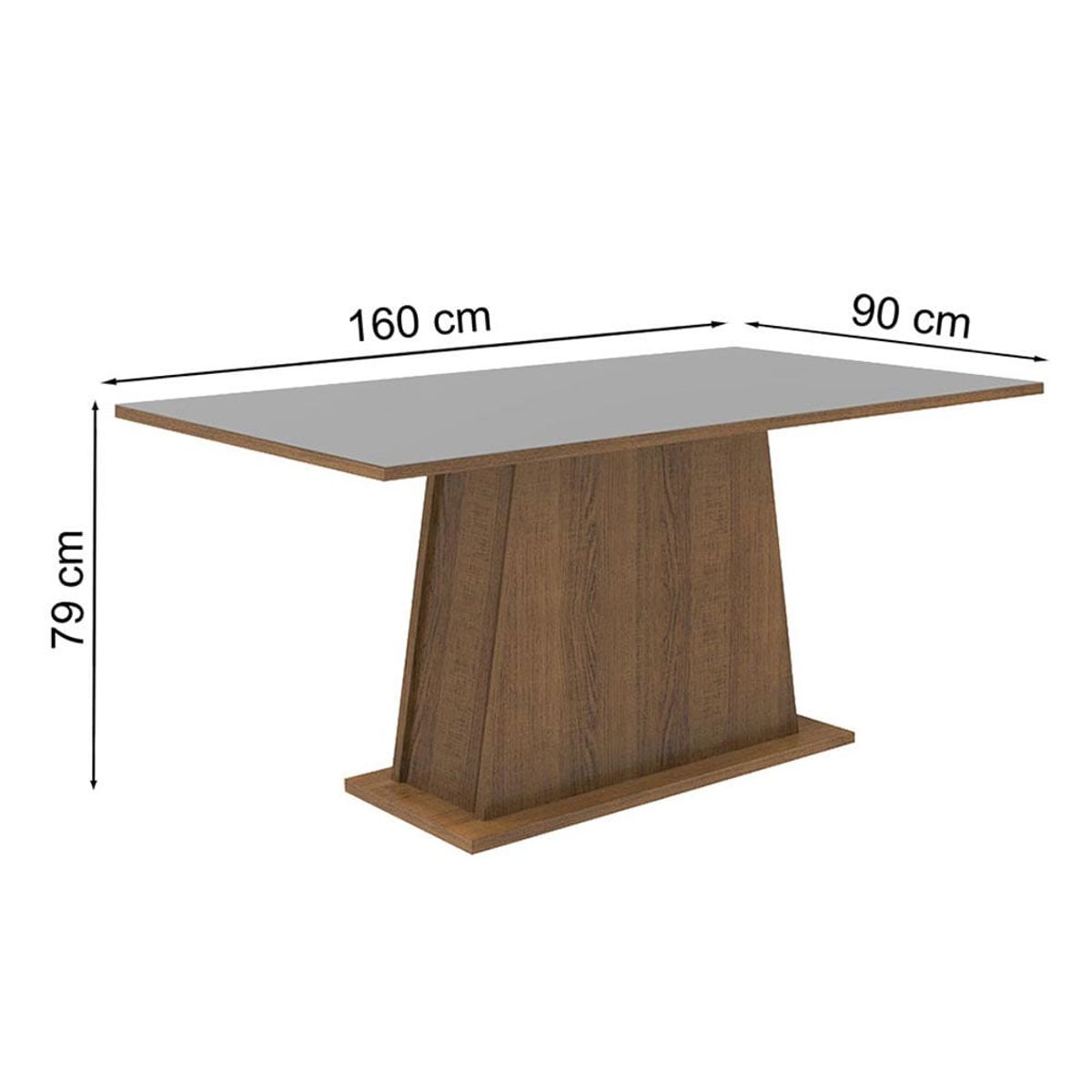 MADESA - Mesa de Comedor Rectangular 6 Puestos