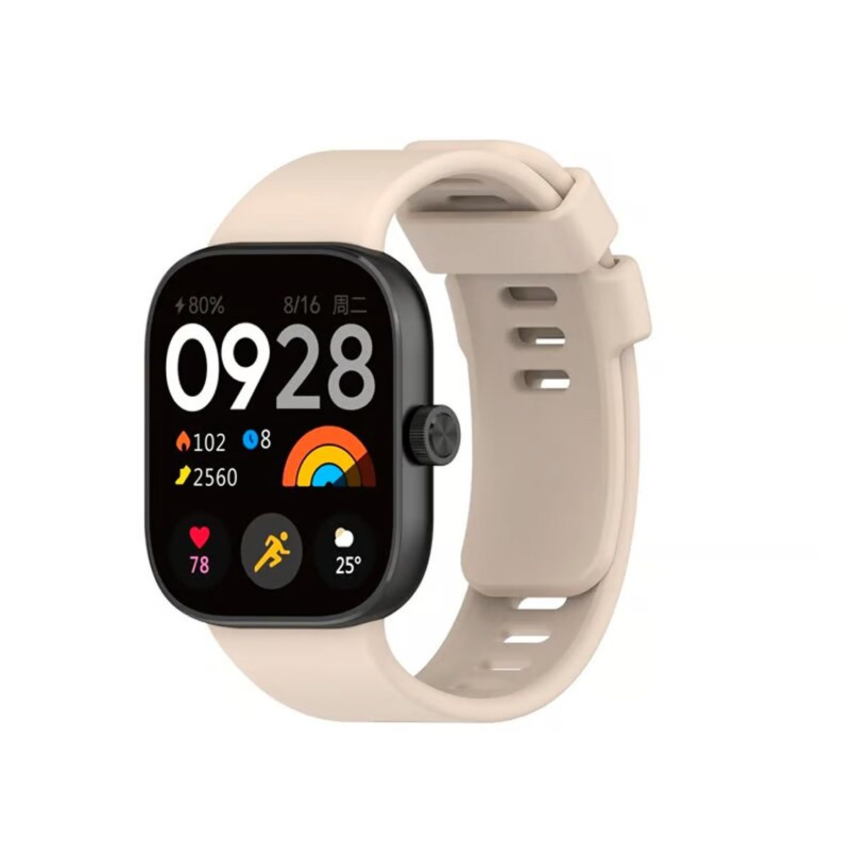GENERICO - Correa de Silicona Para Xiaomi Watch 4 - Beige