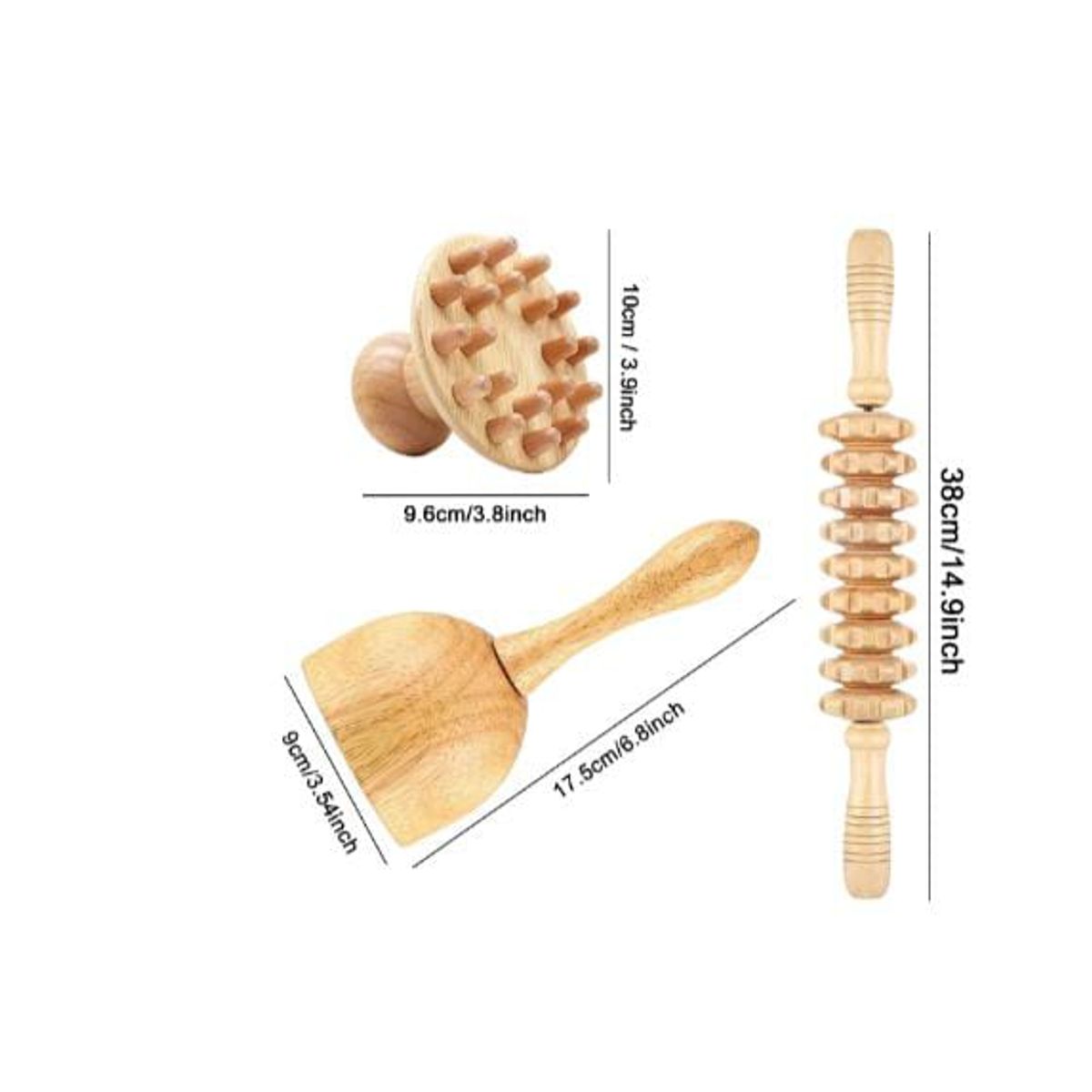 GENERICO - ZONGKUNG herramientas de masaje de terapia de madera