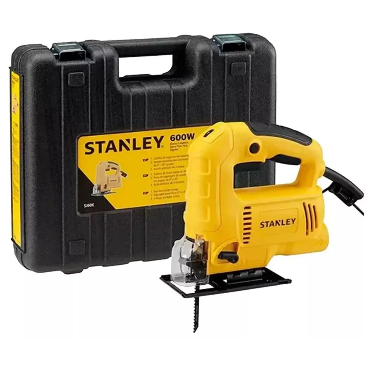 STANLEY - Sierra Caladora Eléctrica 600W SJ60K + Maletín Stanley