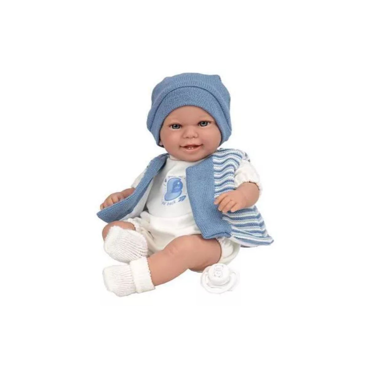 MUÑECAS REBORN - Muñeca Elegance 35 Cm Babyto azul Con Mecanismo Risa 60796