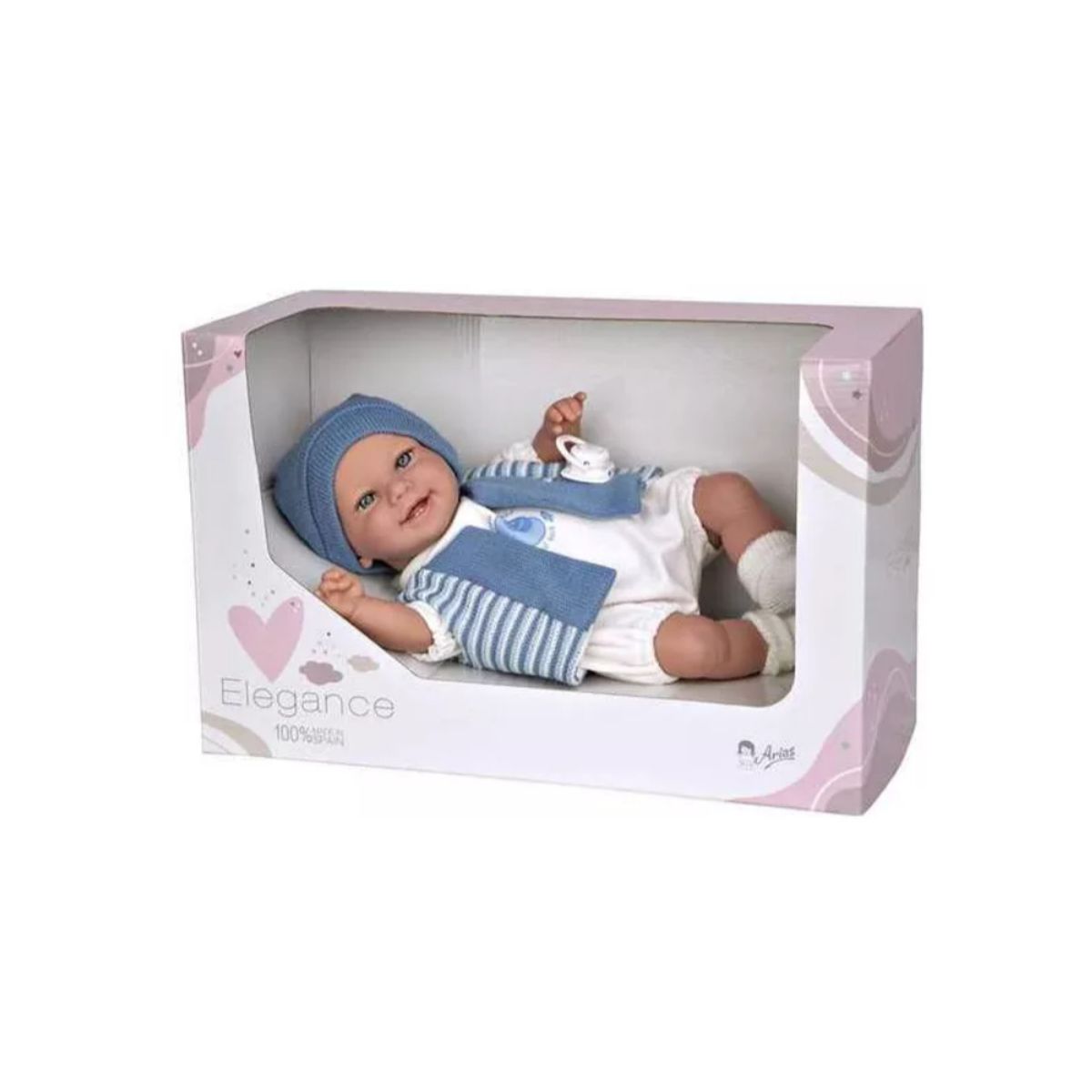 MUÑECAS REBORN - Muñeca Elegance 35 Cm Babyto azul Con Mecanismo Risa 60796
