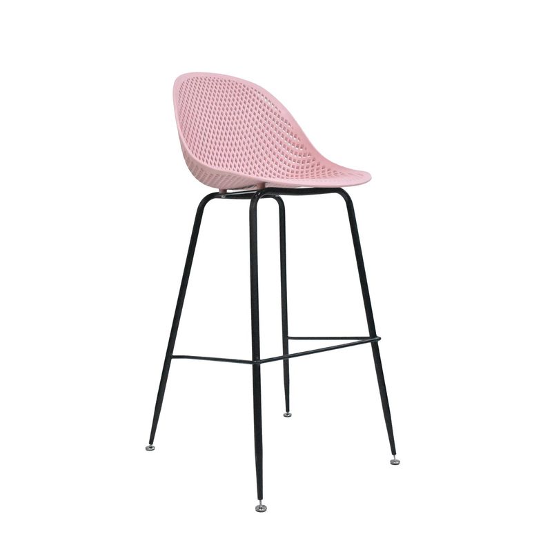 BONNO - Silla Banco para Bar Yoku Rosa Palido Bonno