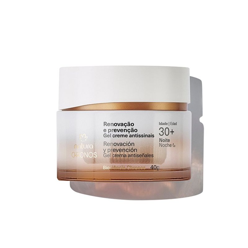 NATURA - Chronos Gel crema antiseñales renovación y prevención 30+ noche 40 g
