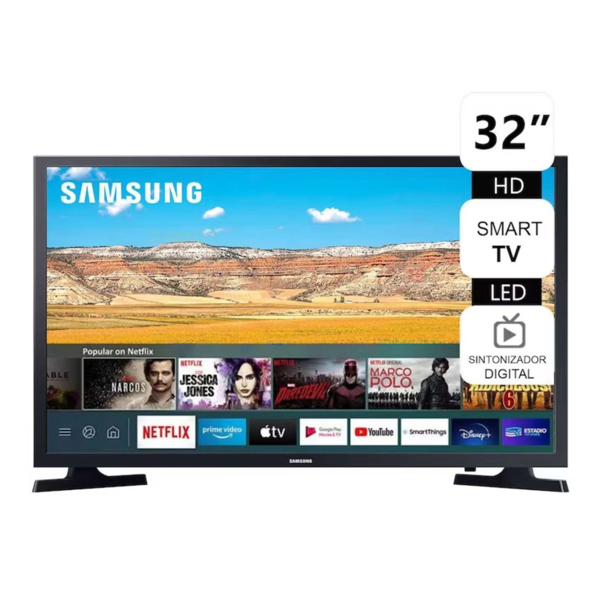 SAMSUNG - Televisor Samsung Led 32 HD Smart TV UN32T4202AG