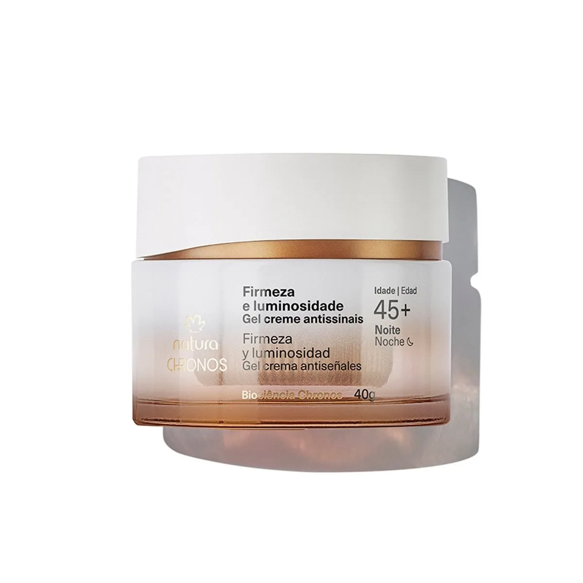 NATURA - Gel crema antiseñales​ Firmeza y luminosidad Chronos 45+ noche