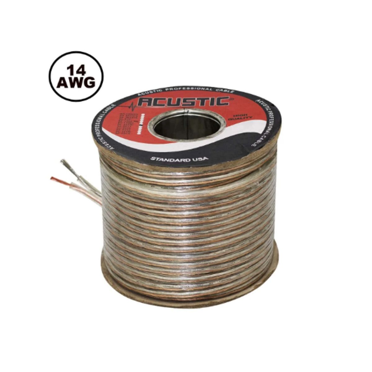GENERICO - Cable Mellizo Cristal 14 AWG AC-1450C-MT ACUSTIC x Metro