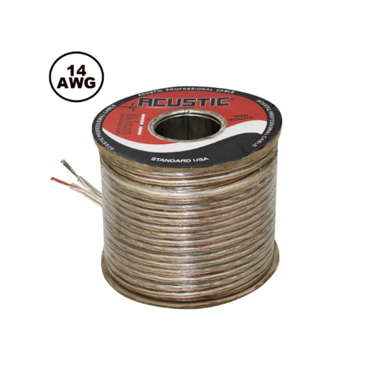 GENERICO - Cable Mellizo Cristal 14 AWG AC-1450C-MT ACUSTIC x Metro