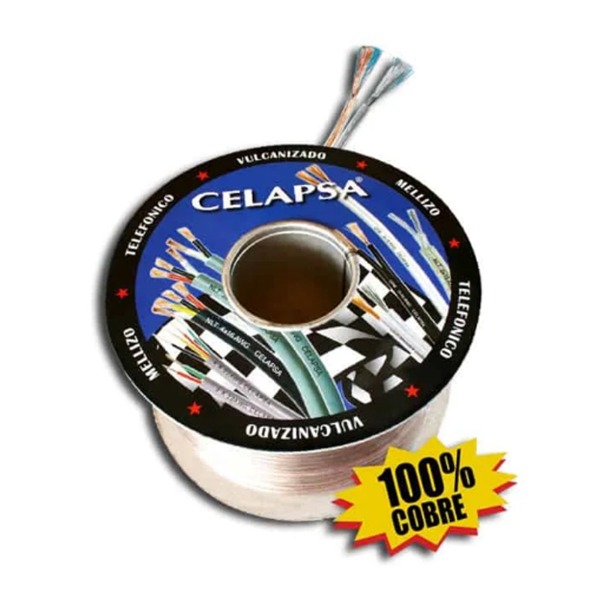 GENERICO - Cable Mellizo Cristal 16 AWG 100 Metros AP-16C CELAPSA x Rollo