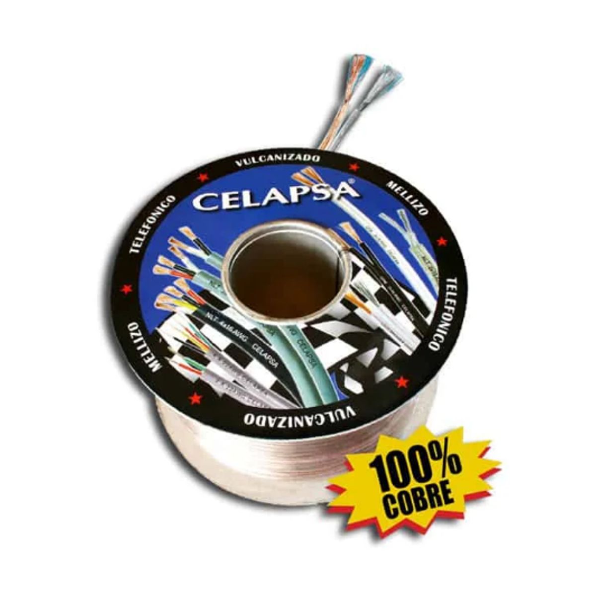 GENERICO - Cable Mellizo Cristal 16 AWG 100 Metros AP-16C CELAPSA x Rollo