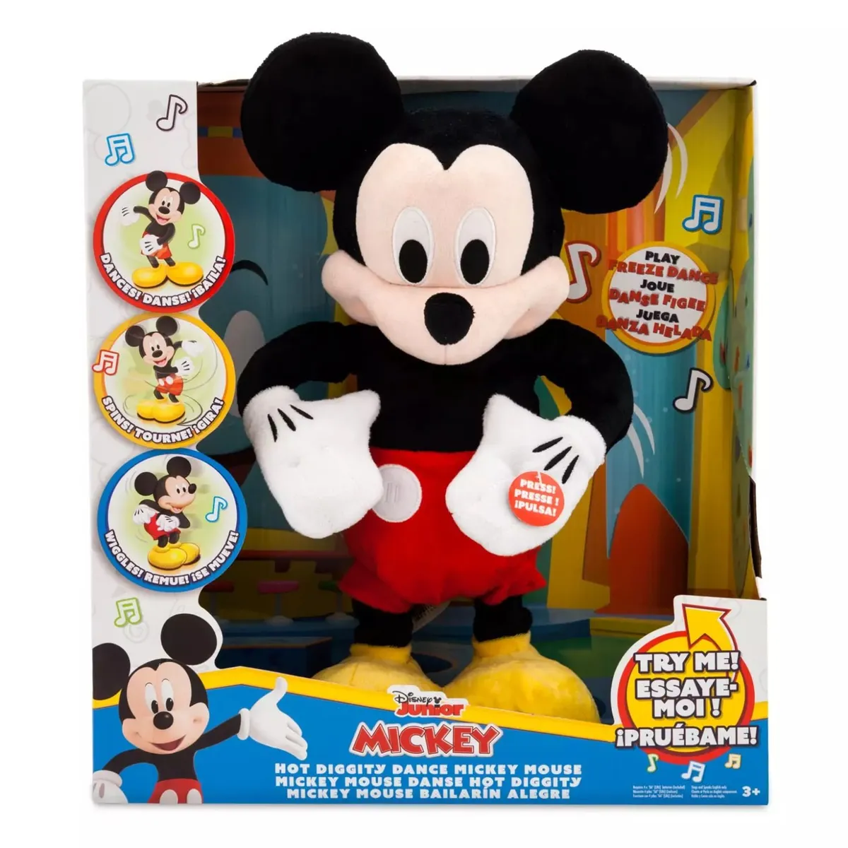 DISNEY - Muñeco Peluche Mickey Mouse Movimiento y Sonido