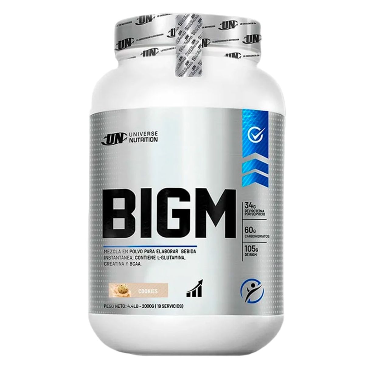 UNIVERSE NUTRITION - Proteína UN Bigm 2 kg Cookies+Creatina Myprotein 250gr+Shaker