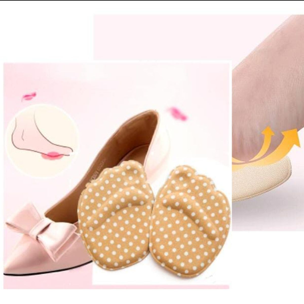 GENERICO - Suela Tacón alto Cojines para los piesantideslizante