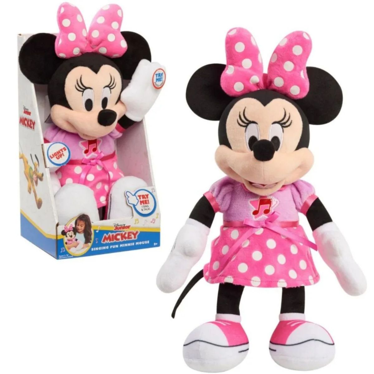 DISNEY - Muñeco Peluche Minnie Mouse Cantante