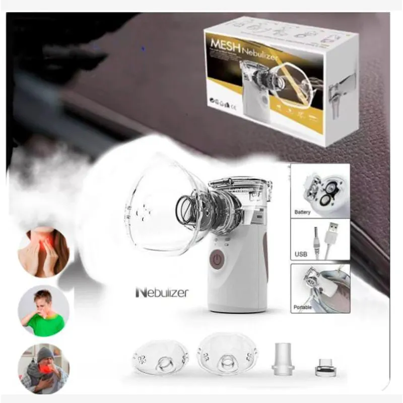GENERICO - Mini nebulizador de inhalación silencioso portátil para niños y adultos