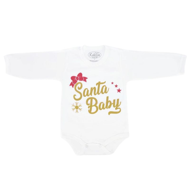 GENERICO - Body Navideño - Santa baby dorado