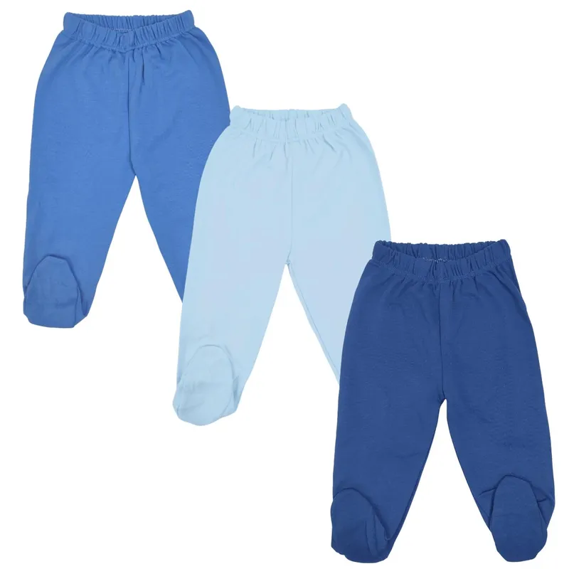 BABY MERINOS - Pack 3 pantalones con pies 100% algodón Niño - 05