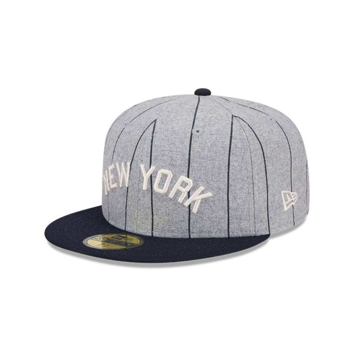 New Era - Gorra 59Fifty New York Yankees Heather Pinstripe Grey