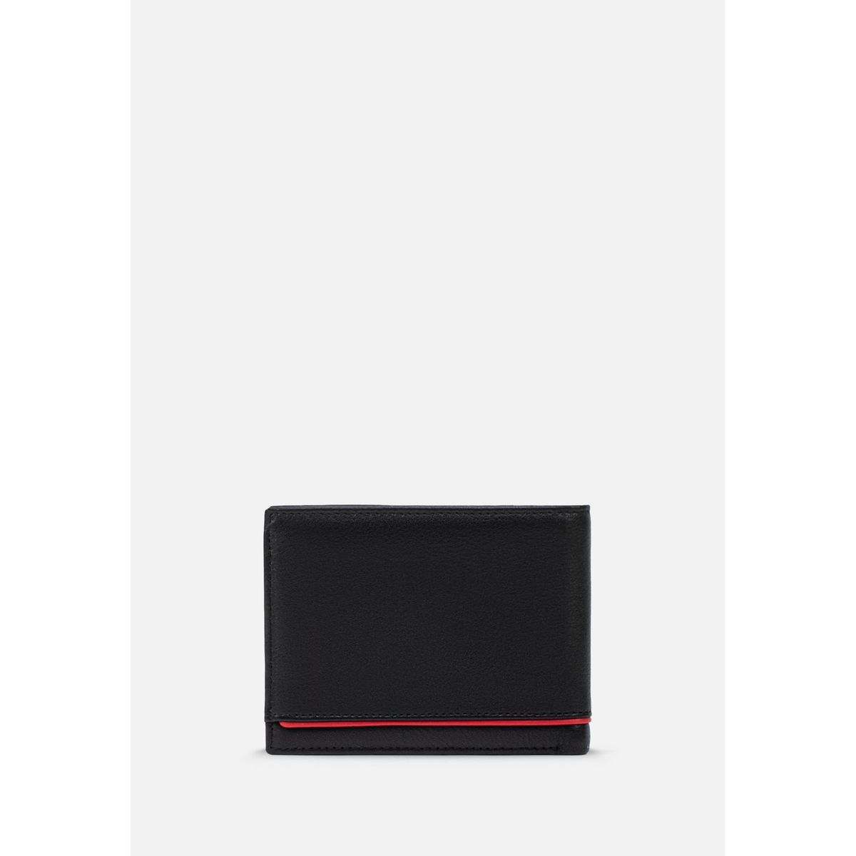 RENZO COSTA - BILLETERA CASUAL CON DETALLE DE LINEA EN CONTRASTE