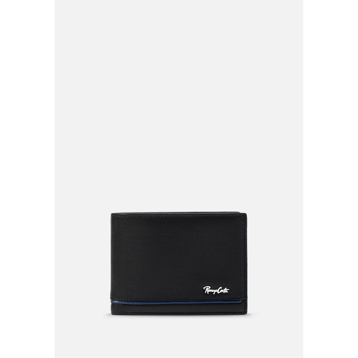 RENZO COSTA - BILLETERA CASUAL CON DETALLE DE LINEA EN CONTRASTE