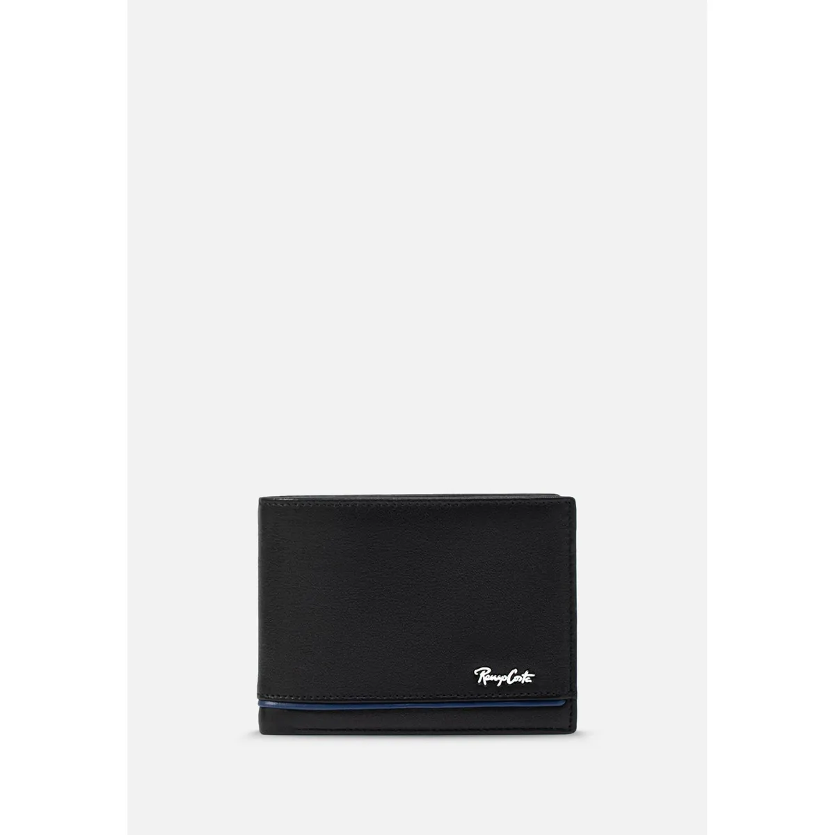 RENZO COSTA - BILLETERA CASUAL CON DETALLE DE LINEA EN CONTRASTE