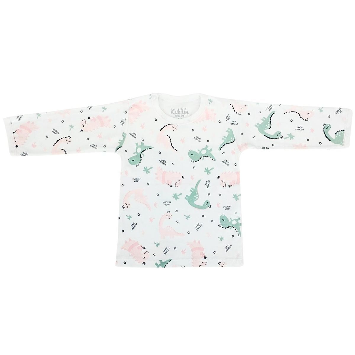 GENERICO - Pijama Bebe Niña - Algodon - Dino Reina