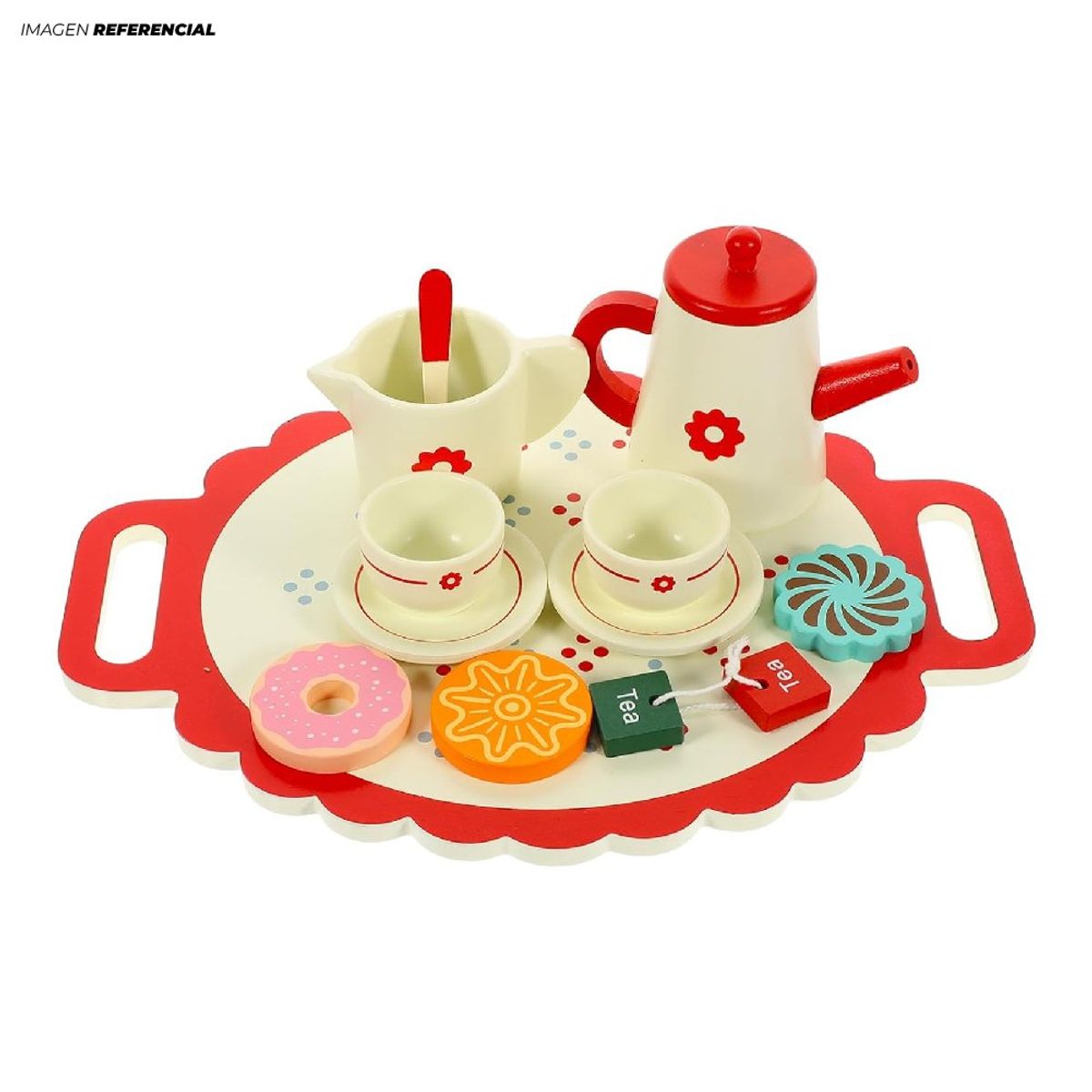 GENERICO - Juguete Didáctico Juego de Te Color Rojo