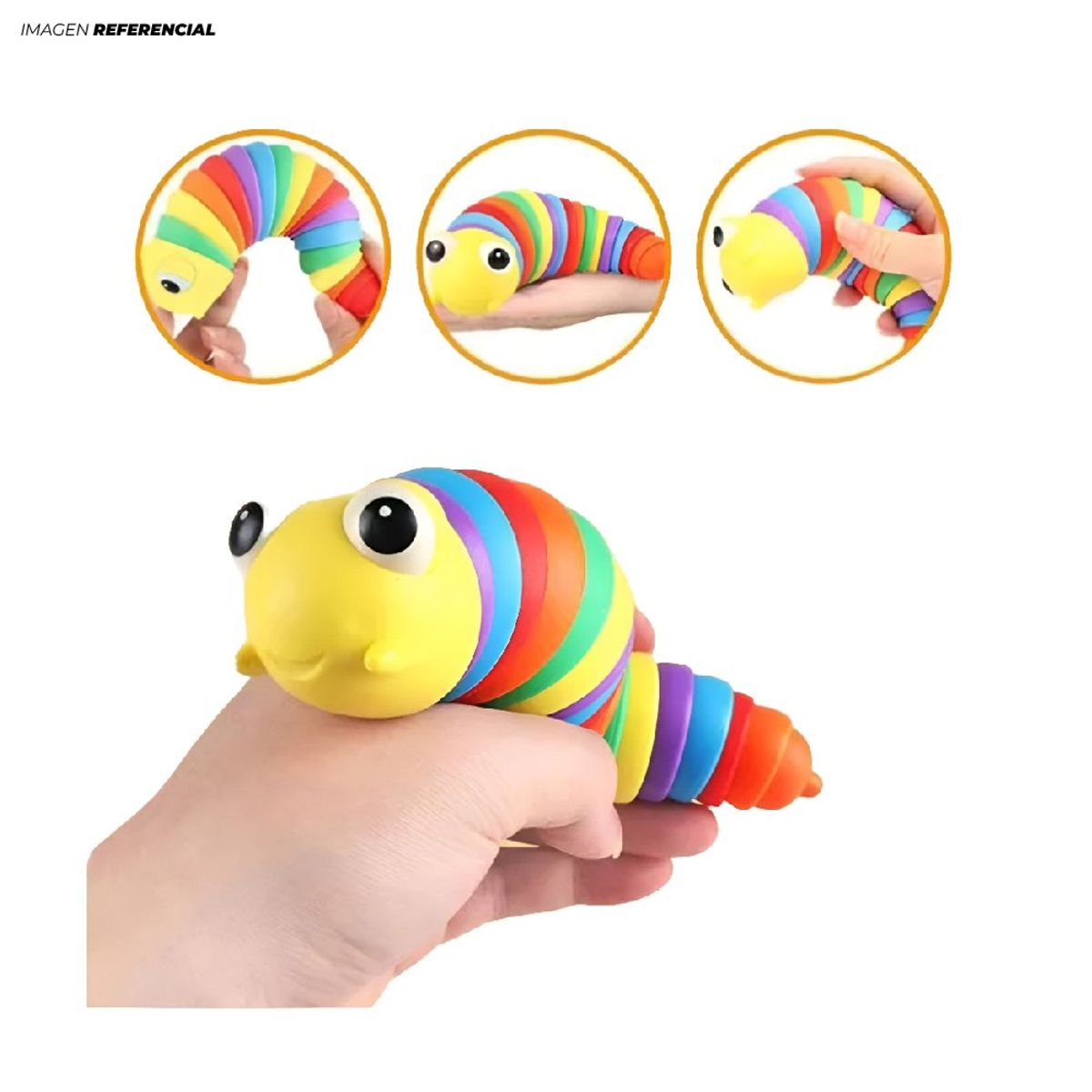 GENERICO - Juguete Didáctico Gusano Didáctico Articulado para Niños
