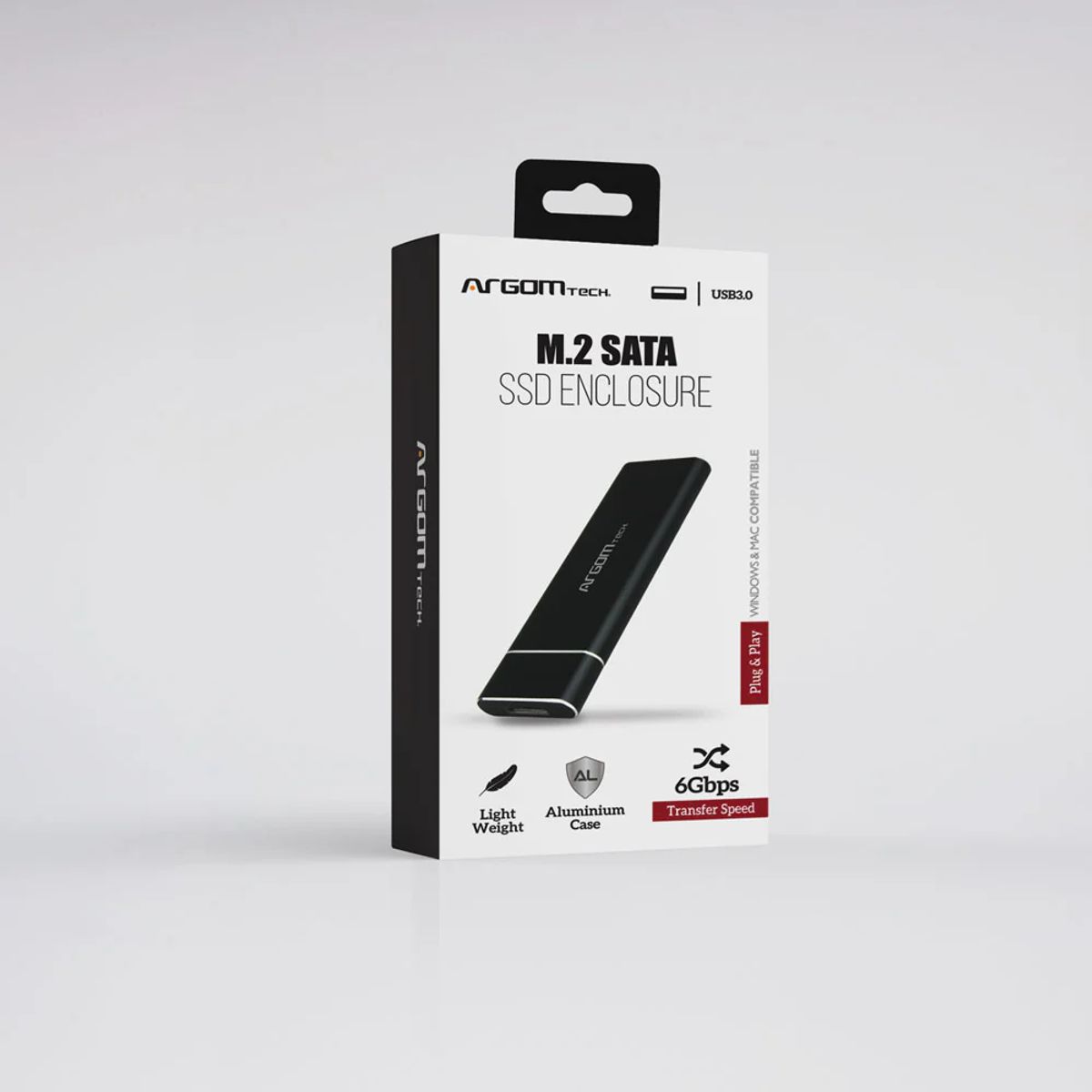 ARGOMTECH - CASE SSD SATA CON USB 3,0