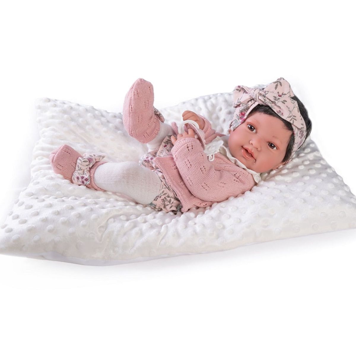 ANTONIO JUAN - Muñeca Antonio Juan Bebé Recien Nacida Pipa Cojin 42 Cm