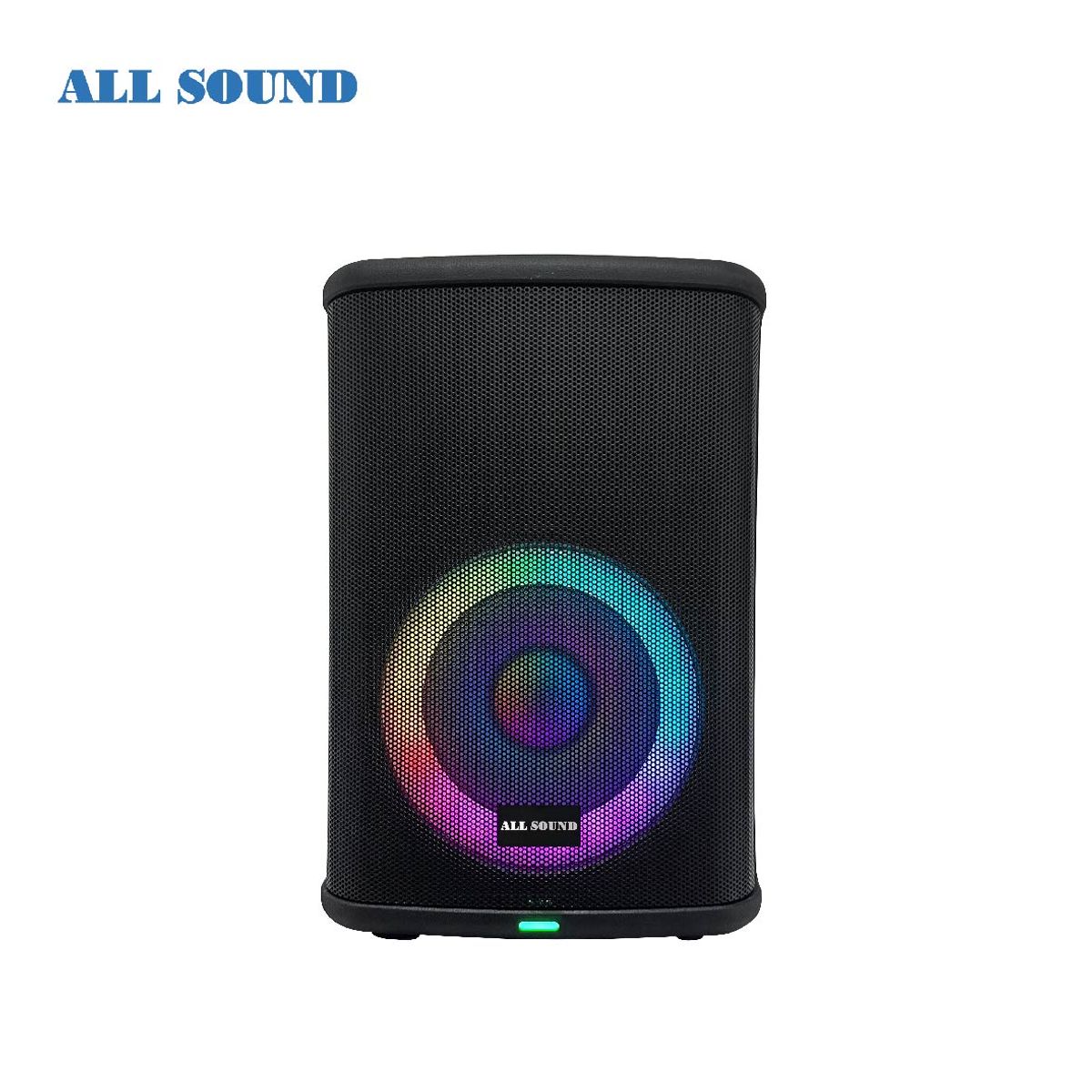 ALL SOUND - PARLANTE KARAOKE ALL SOUND LED DE 8 Pulg. CON BATERIA RECARGABLE