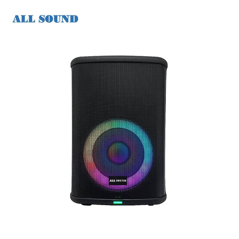 ALL SOUND - PARLANTE KARAOKE ALL SOUND LED DE 8 Pulg. CON BATERIA RECARGABLE