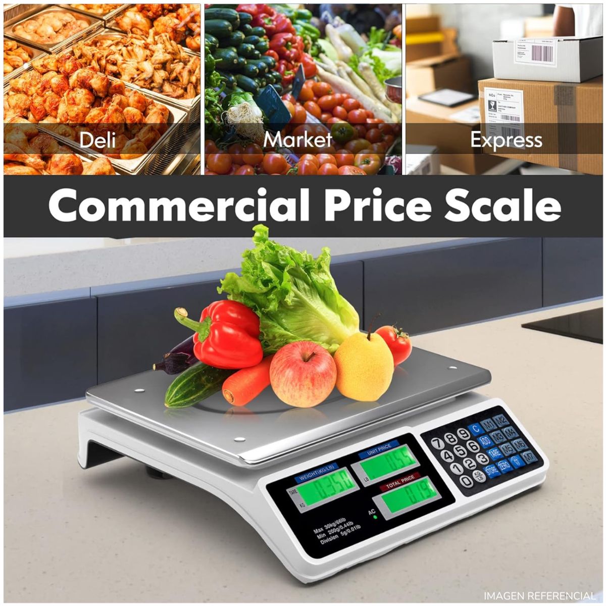 GENERICO - Balanza báscula electrónica