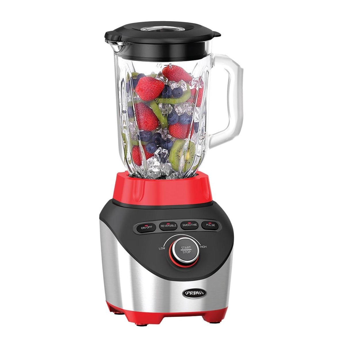 PRIMA - Licuadora Prima PN-912R 1.8 Litros 1000 Watts Silver + Rojo
