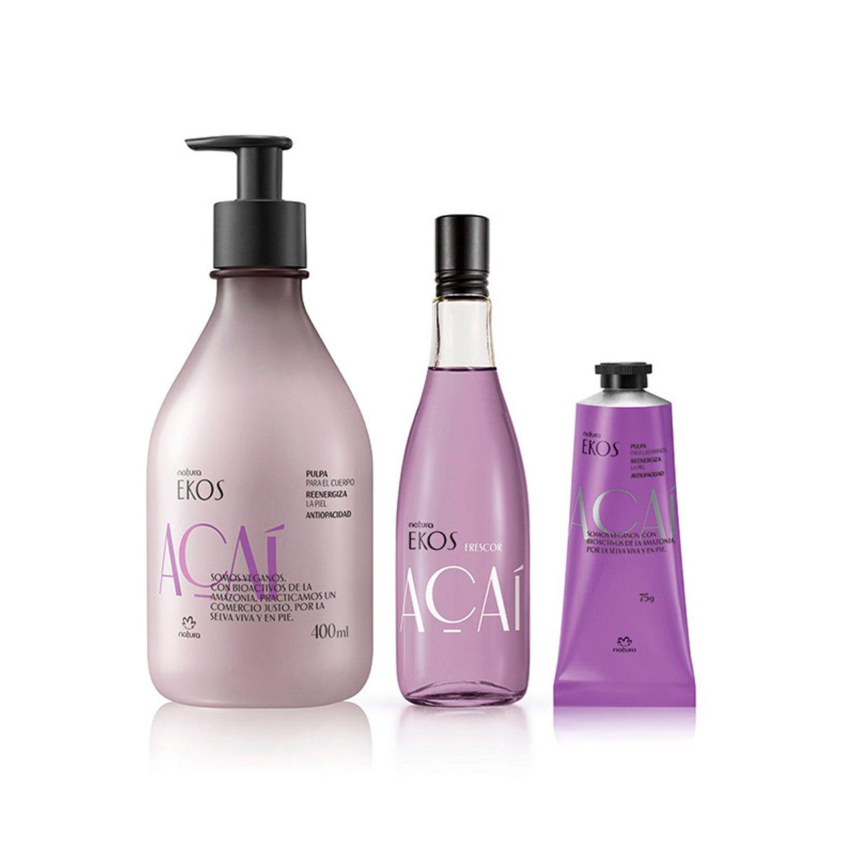 NATURA - KIT Ekos Asai Frescor con Hidratante Corpora y Pulpa Manos