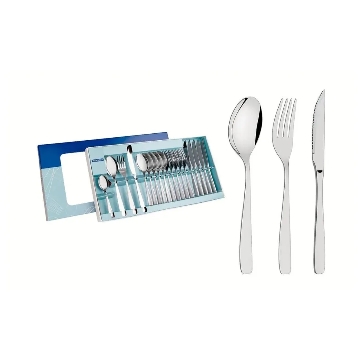 TRAMONTINA - Juego de Cubiertos Tramontina 24 Piezas Cosmos