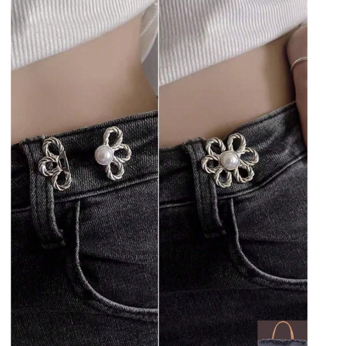 GENERICO - BROCHE PARA AJUSTAR CINTURA TIPO FLOR