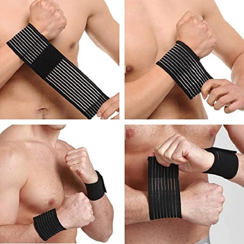 GENERICO - Venda con envoltura de compresión Entrenamiento Crossfit Pesas Gym Ajustable