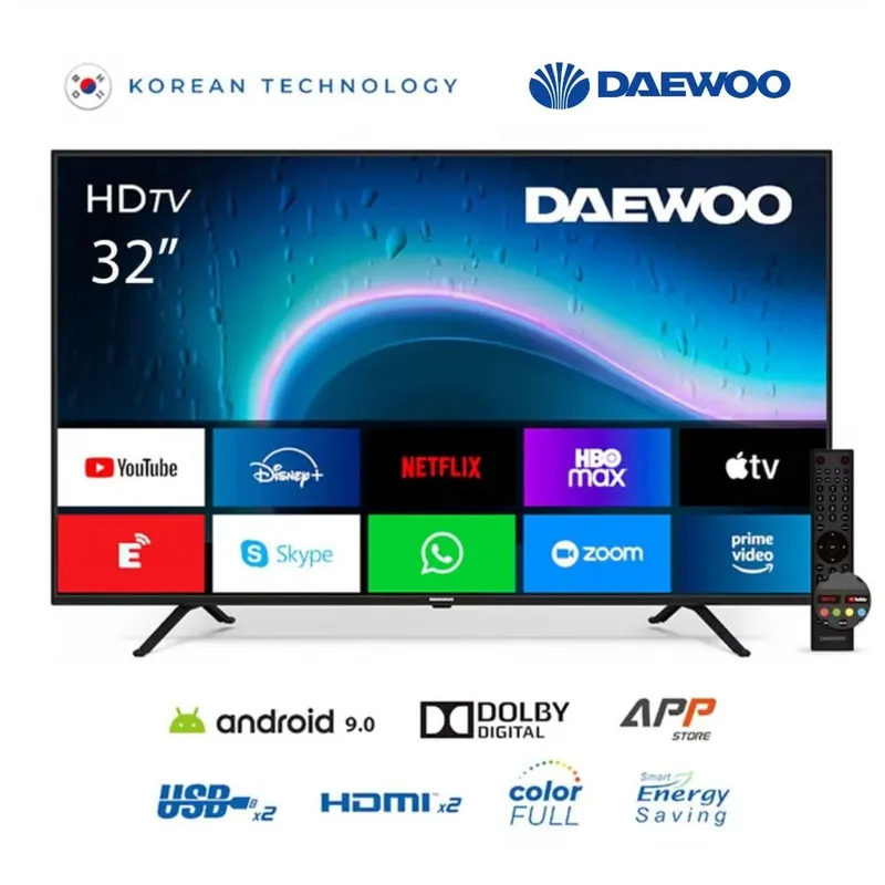 DAEWOO - Televisor LED 32 HD SMART TV DAEWOO DW-32A214HD DIGITAL