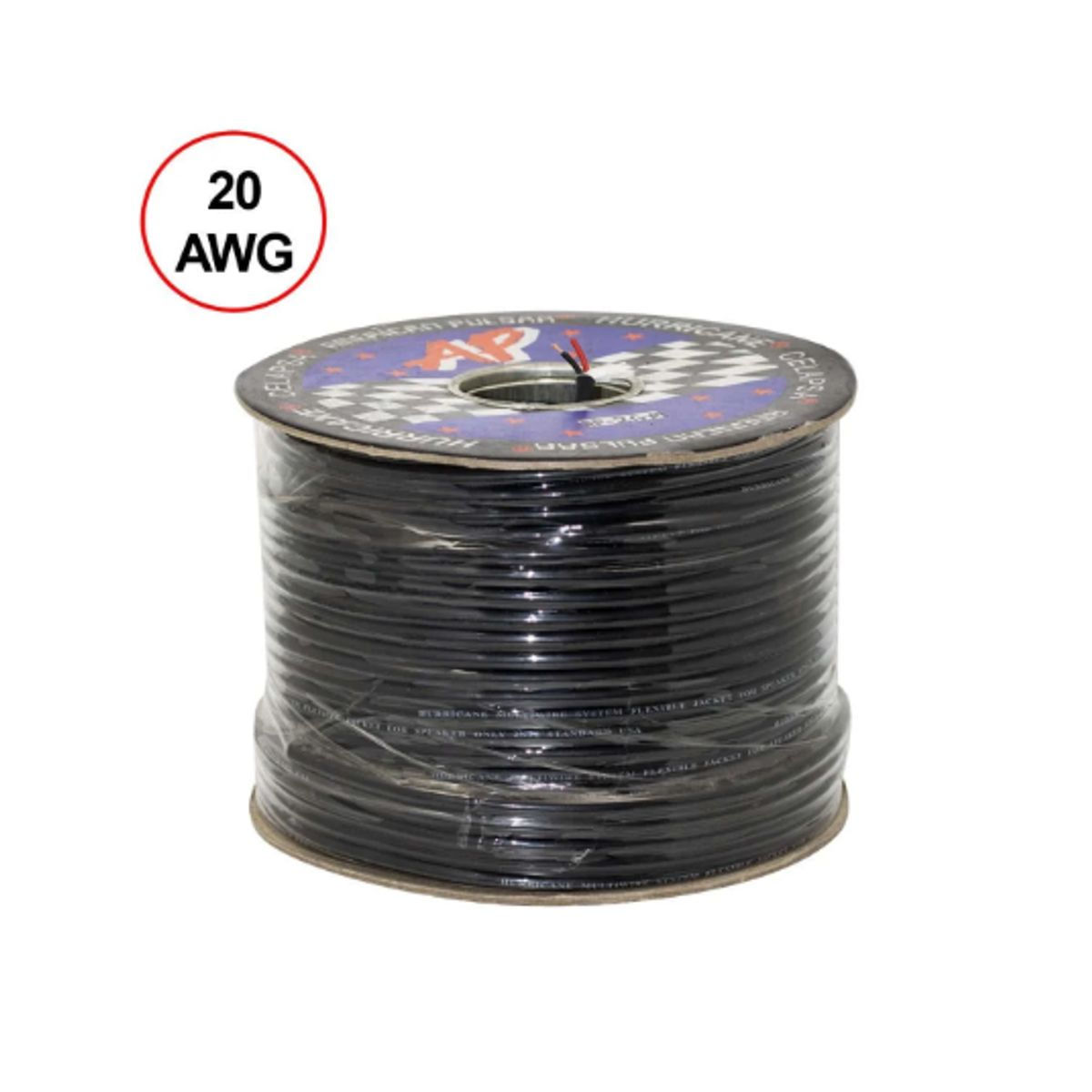 HURRICANE - Cable Vulcanizado Extra Flexible 20AWG AP-2GM HURRICANE x Rollo