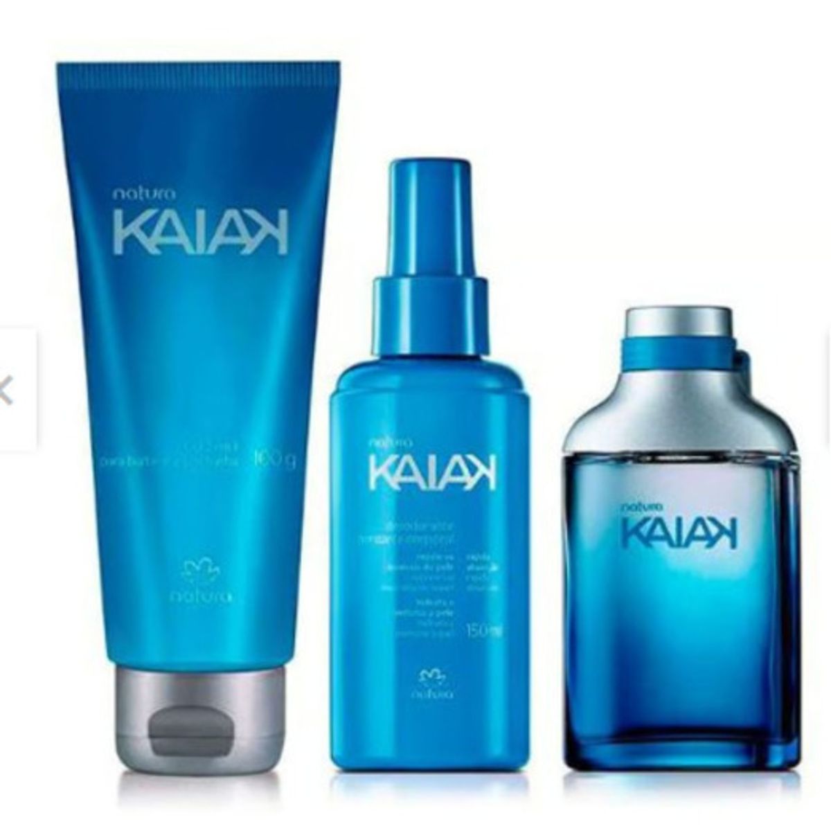 NATURA - Set Kaiak Clásico perfume hombre + desodorante corporal + gel de afeitar