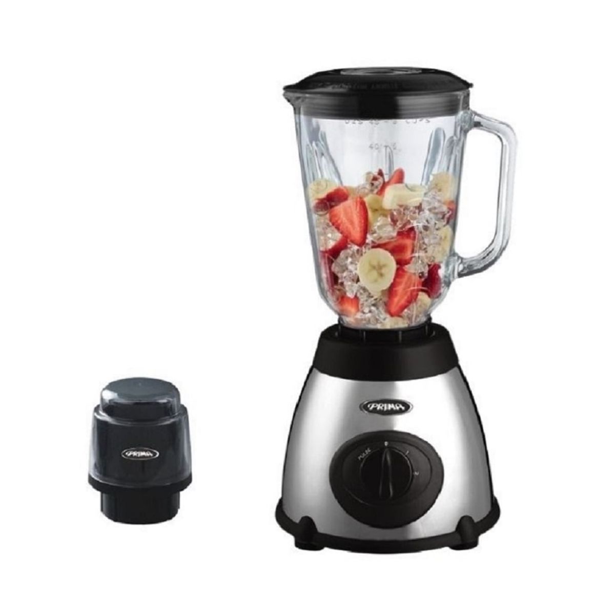 PRIMA - Licuadora Prima PN-Y66S 2 Velocidades + Pulsador 600 Watts Silver