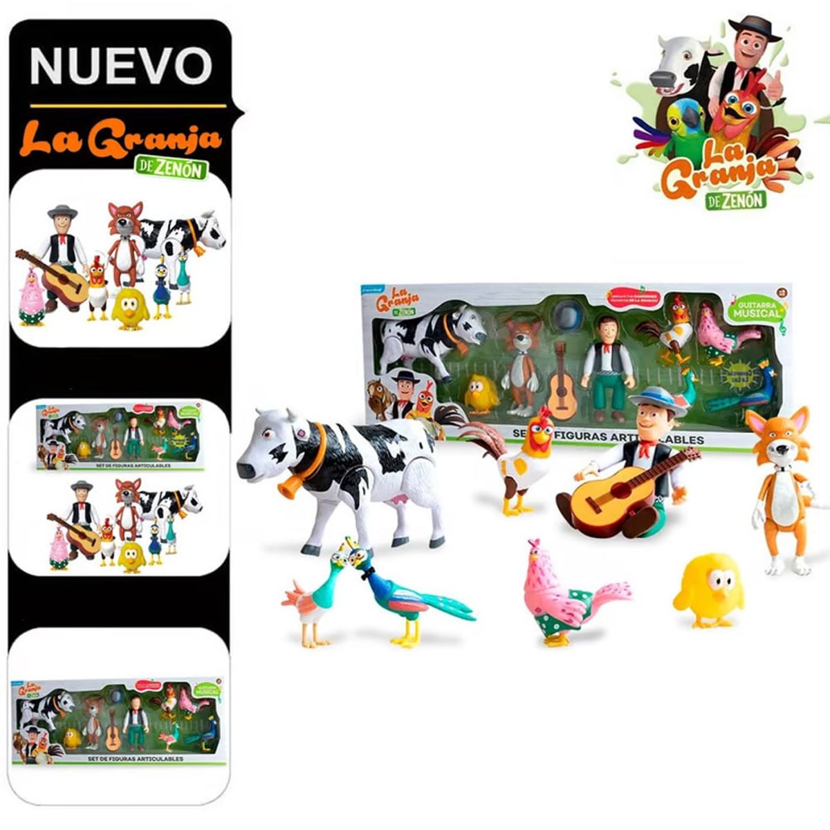 LA GRANJA DE ZENON - Set de Figuras Articulables La Granja de Zenón 8 personajes